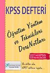 2014 KPSS Defteri Öğretim Yöntem ve Teknikleri Ders Notları
