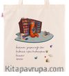 Askılı Bez Çanta - Kitapkurdu Serisi - Kitaplık