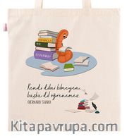 Askılı Bez Çanta - Kitapkurdu Serisi - Lisan