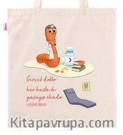 Askılı Bez Çanta - Kitapkurdu Serisi - Doktor