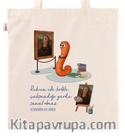 Askılı Bez Çanta - Kitapkurdu Serisi - Ressam