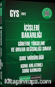 2022 İçişleri Bakanlığı Görevde Yükselme Ve Unvan Değişikliği Sınavı Şube Müdürlüğü Konu Anlatımlı Soru Bankası