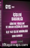 2022 İçişleri Bakanlığı Görevde Yükselme ve Unvan Değişikliği İlçe Yazı İşleri Müdürlüğü Soru Bankası
