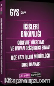 2022 İçişleri Bakanlığı Görevde Yükselme ve Unvan Değişikliği İlçe Yazı İşleri Müdürlüğü Soru Bankası
