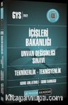 2022 GYS İçişleri Bakanlığı Unvan Değişikliği Değişikliği Sınavı Konu Anlatımlı Soru Bankası Teknikerlik - Teknisyenlik