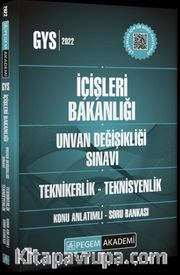 2022 GYS İçişleri Bakanlığı Unvan Değişikliği Değişikliği Sınavı Konu Anlatımlı Soru Bankası Teknikerlik - Teknisyenlik