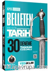 KPSS Lisans Genel Kültür Belleten Tarih Tamamı Çözümlü 30 Deneme