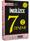 2022 KPSS ÖABT İngilizce Tamamı Çözümlü 7 Deneme