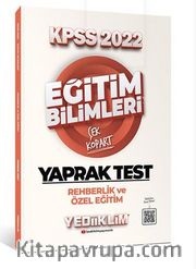 2022 KPSS Eğitim Bilimleri Rehberlik ve Özel Eğitim Çek Kopart Yaprak Test