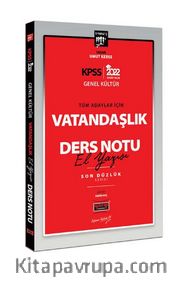 2022 KPSS Lisans Genel Kültür Tüm Adaylar İçin Son Düzlük 5 Yargıç Serisi Vatandaşlık El Yazısı Ders Notu
