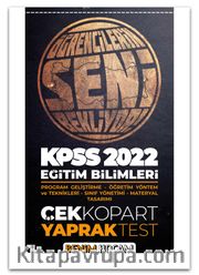 2022 KPSS Eğitim Bilimleri Program Geliştirme - Öğretim Yöntem ve Teknikleri - Sınıf Yönetimi - Materyal Tasarımı Çek Kopar Yaprak Test 