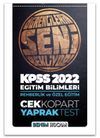 2022 KPSS Eğitim Bilimleri Rehberlik ve Özel Eğitim Çek Kopar Yaprak Test 