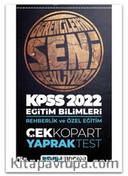 2022 KPSS Eğitim Bilimleri Rehberlik ve Özel Eğitim Çek Kopar Yaprak Test 