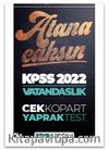 2022 KPSS Vatandaşlık Çek Kopart Yaprak Test