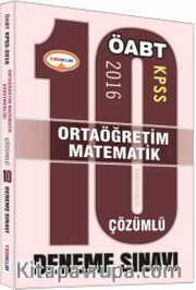 2016 KPSS ÖABT Ortaöğretim Matematik Çözümlü 10 Deneme Sınavı