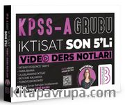 KPSS A Grubu İktisat Son 5'li Video Ders Notları