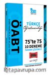 2022 ÖABT Türkçe Öğretmenliği 75te 75 Tamamı Çözümlü 10 Deneme 