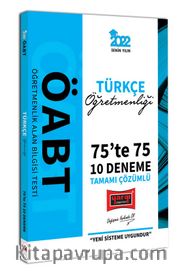 2022 ÖABT Türkçe Öğretmenliği 75te 75 Tamamı Çözümlü 10 Deneme 