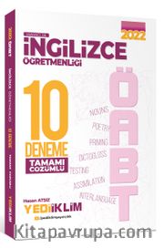 2022 ÖABT İngilizce Öğretmenliği Tamamı Çözümlü 10 Deneme