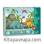 Laço Dinazorlar 24 Parça Kutu Puzzle(71395)