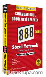 DGS ALES  888 Sözel Yetenek Video Çözümlü Soru Bankası