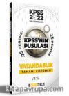 2022 KPSS'nin Pusulası Vatandaşlık Tamamı Çözümlü 25 Deneme 
