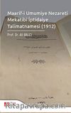Maarif-i Umumiye Nezareti Mekatibi İptidaiye Talimatnamesi (1912)