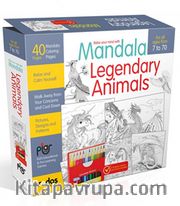 Mandala, Legandary Animals - For All Ages From 7 To 70 - A12-piece-colored Pencil Set is Included