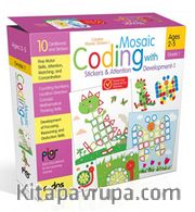 Mosaic Coding with Stickers - Attention Development-1 -Grade-Level 1 - Creative Mosaic Stickers-1 - Ages 2-5