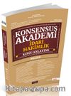 Konsensus Akademi İdari Hakimlik Maliye Konu Anlatımı 