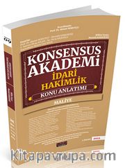 Konsensus Akademi İdari Hakimlik Maliye Konu Anlatımı 