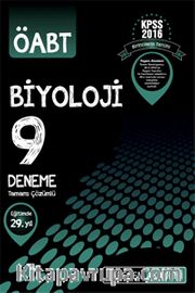 2016 KPSS ÖABT Biyoloji Tamamı Çözümlü 9 Deneme 