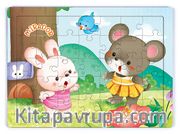 Miradorun Komşusu Bebek Tavşan Ahşap Puzzle 35 Parça (XXXV-44)