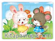 Mirador ve Tavşan Bebek Ahşap Puzzle 35 Parça (XXXV-38)