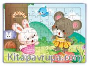 Miradorun Komşusu Bebek Tavşan Ahşap Puzzle 54 Parça (LIV-44)