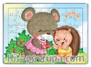 Mirador ve Arkadaşı Kirpi Ahşap Puzzle 54 Parça (LIV-42)