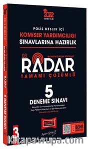 2022 Polis Meslek İçi Komiser Yardımcılığı Sınavlarına Hazırlık Tamamı Çözümlü Radar 5 Deneme