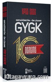 2022 KPSS Ortaöğretim-Ön Lisans GYGK 10 Deneme