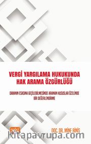 Vergi Yargılama Hukukunda Hak Arama Özgürlüğü