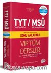 TYT MSÜ VIP Tüm Dersler Konu Anlatımlı