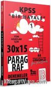 2022 KPSS Bir Hayale Paragraf 30x15 Deneme Çözümlü