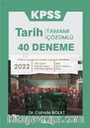 KPSS Tarih Tamamı Çözümlü 40 Deneme