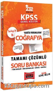 2022 KPSS Harita Yorumlayan Tamamı Çözümlü Coğrafya Soru Bankası