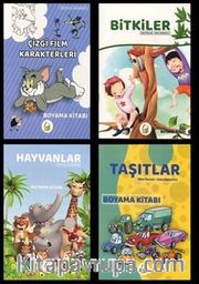 Okul Öncesi Zeka Geliştirici Boyama Seti (4 Kitap)