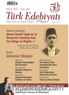 Türk Edebiyatı Aylık Fikir ve Sanat Dergisi Sayı: 583 Mayıs 2022