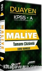 KPSS A Maliye Duayen Tamamı Çözümlü Soru Bankası