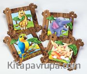 Full Frame Duvar Sanatları - Animal Frame Duvar Yapışkanlı 1 (MDF) (FF-DS305)