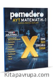 Pomodoro AYT Matematik -1 Konu Soru Süper Pratik Notlar