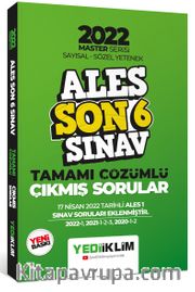 2022 Ales Master Serisi Sayısal Sözel Yetenek Son 6 Sınav Tamamı Çözümlü Çıkmış Sorular
