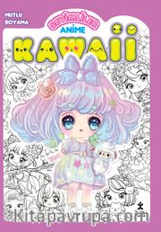 Kawaii Anime Mutlu Boyama 1 / Mor
